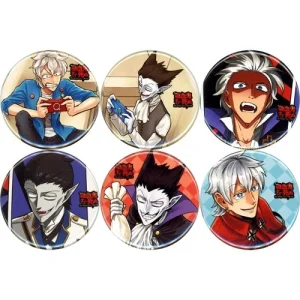 Ronald Draluc The Vampire Dies in No Time Set of 6 Toranoana Button C Japan