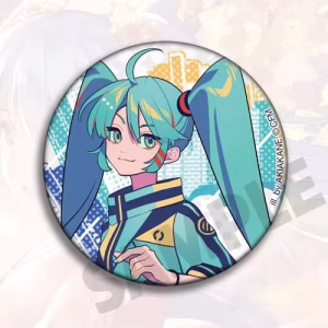 Anime Miku hatsune badge pin