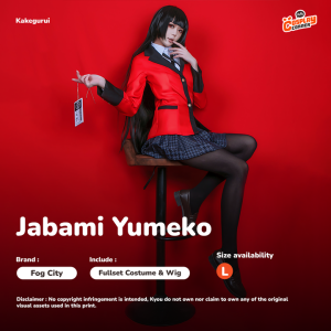 [SELL] Fog City Jabami Yumeko Cosplay Costume Set - Kakegurui (Size L)
