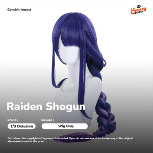 [SELL] Delusion Raiden Shogun Cosplay Wig - Genshin Impact