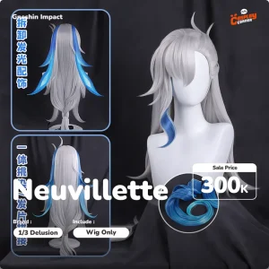 [SELL] 1/3 Delusion Neuvillette Cosplay Wig - Genshin Impact