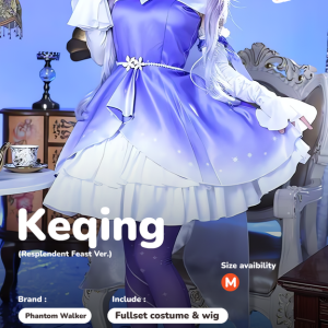 Genshin Impact Cosplay Keqing Costume New Skin